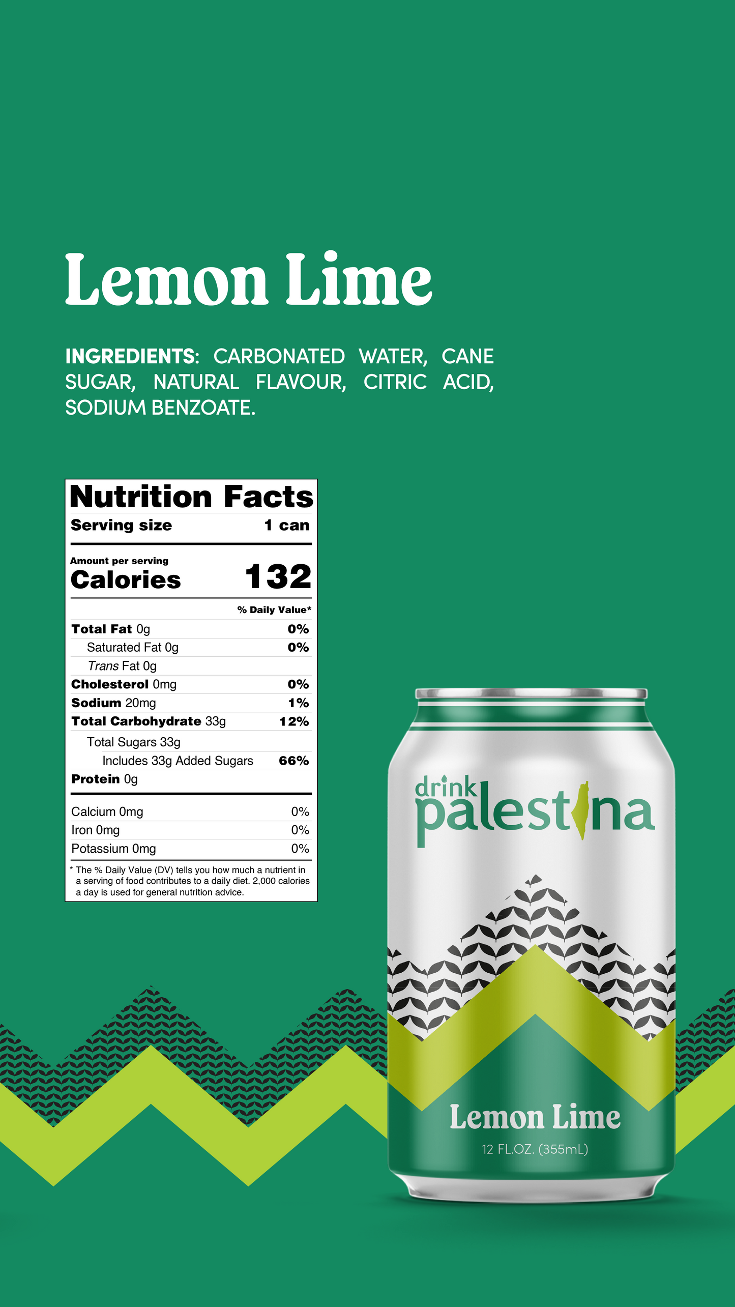 Drink Palestina Soda - Lemon Lime Flavor