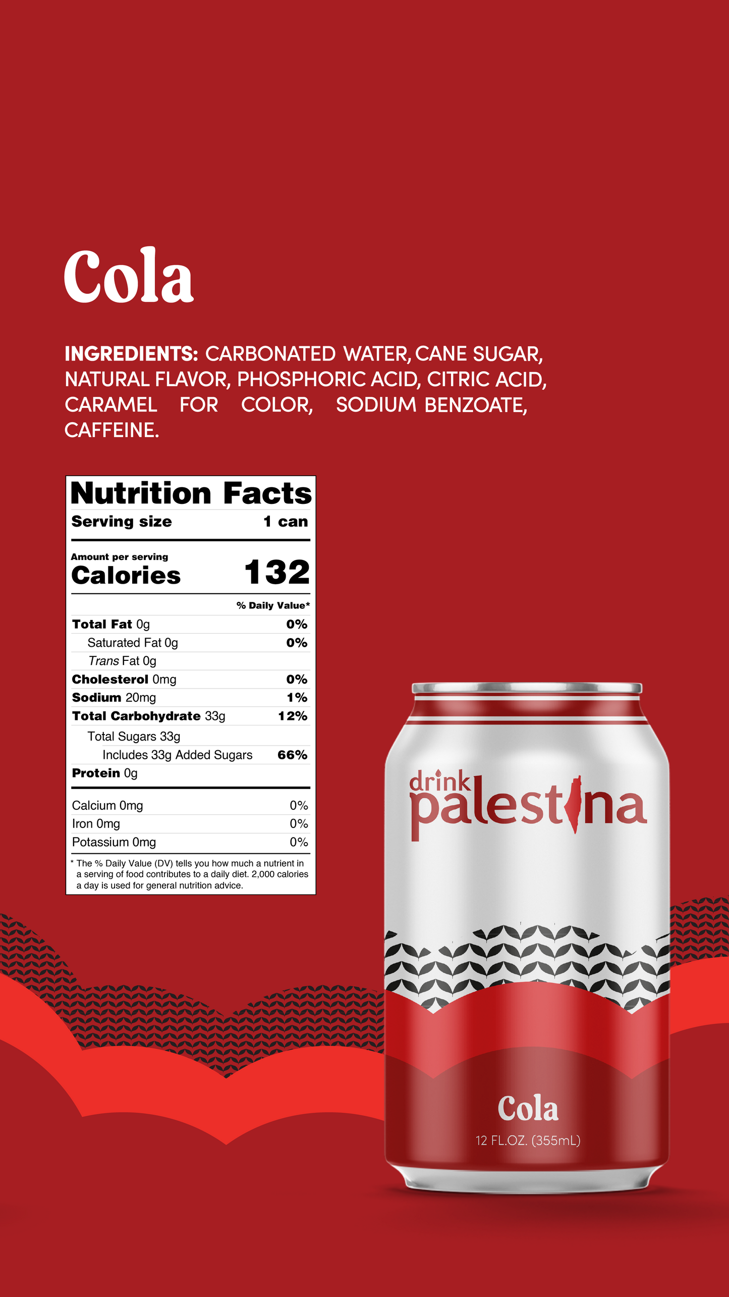 Drink Palestina Soda - Cola Flavor